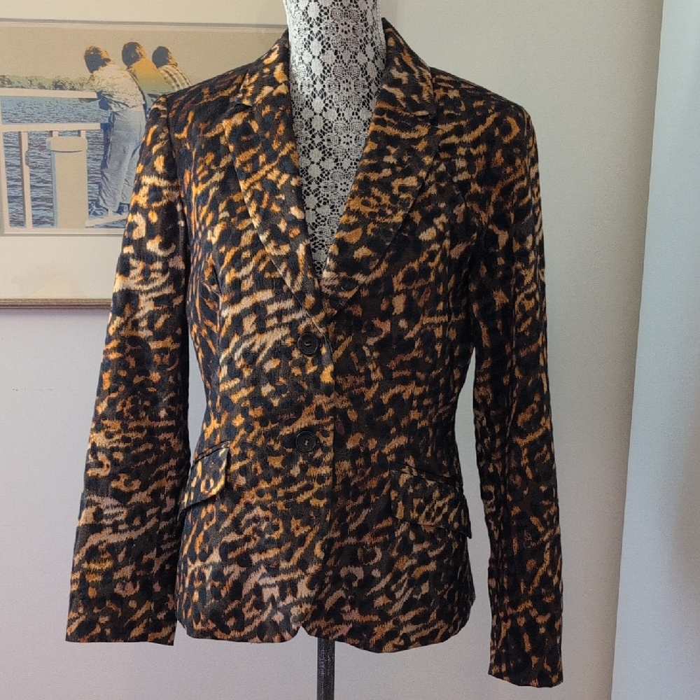 Leopard Print Women's Blazer